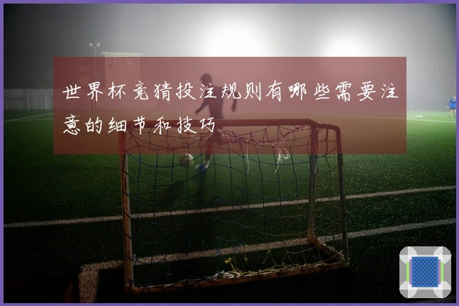 世界杯竞猜投注规则有哪些需要注意的细节和技巧