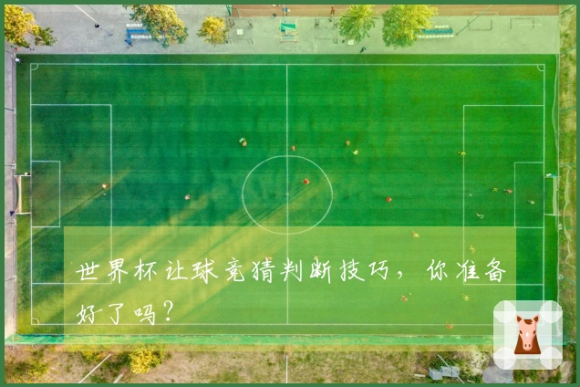 世界杯让球竞猜判断技巧，你准备好了吗？